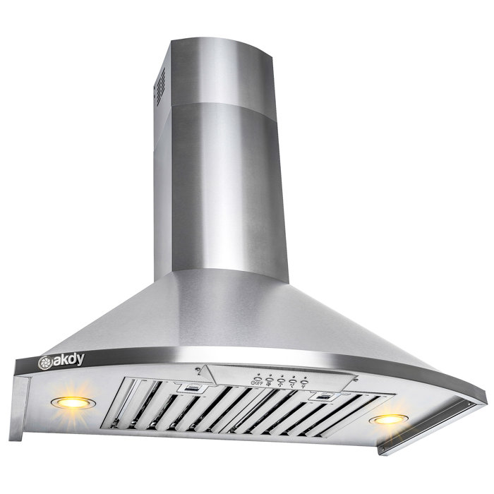 AKDY 30" 343 CFM Convertible Wall Mount Range Hood & Reviews Wayfair